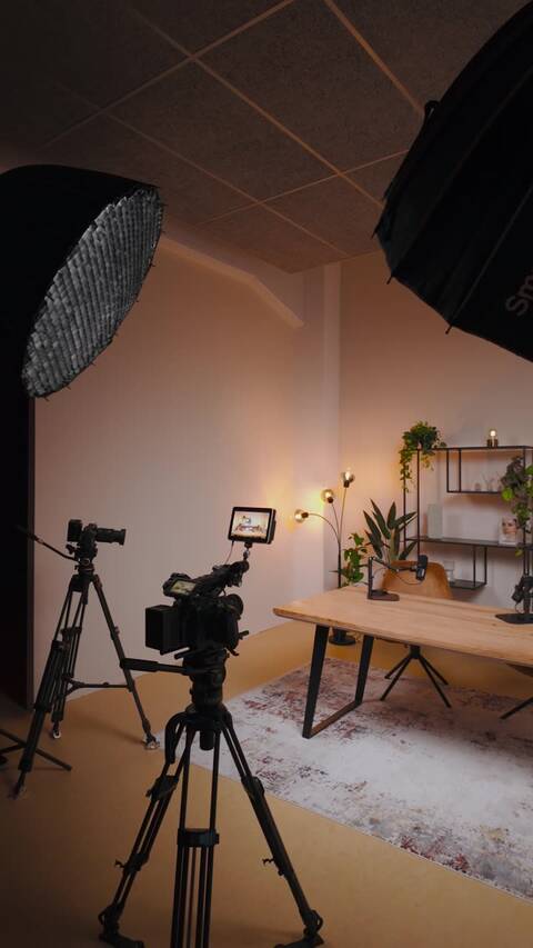 Blick hinter die Kulissen einer Studio-Produktion bei Roschkov Media